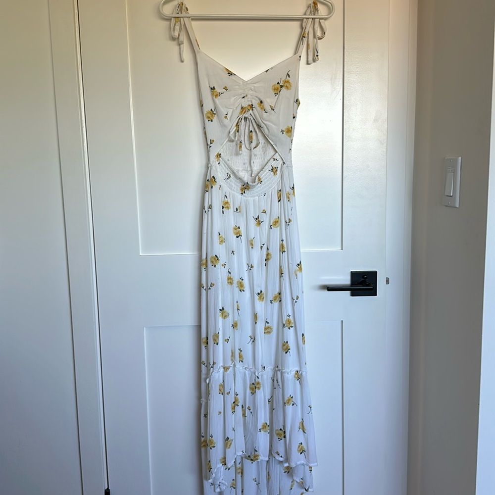 Hollister Floral Hi-Lo Midi Dress S